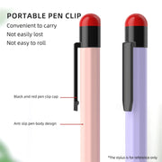 For Apple Pencil 2 Pen Clip Silicone Stylus Pen Protective Case(Yellow)