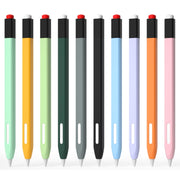 For Apple Pencil 2 Retro Pencil Style Stylus Pen Protective Case(Purple)