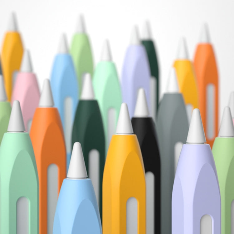 For Apple Pencil 2 Retro Pencil Style Stylus Pen Protective Case(Grey)