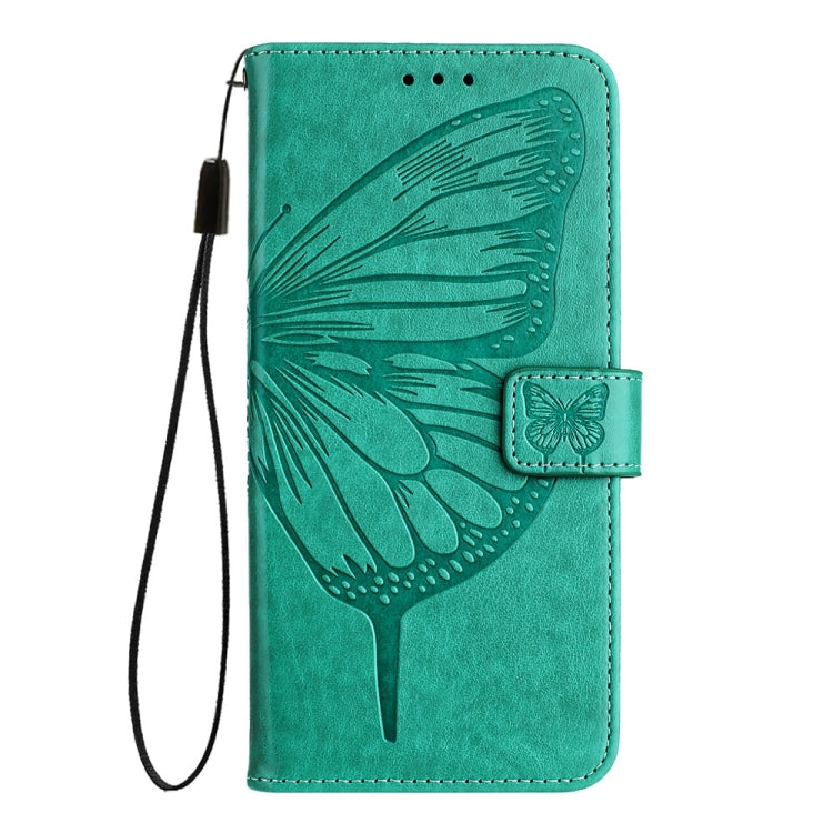 For Xiaomi Redmi K70 / K70 Pro Embossed Butterfly Leather Phone Case(Green)
