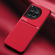 For OnePlus 12 Classic Tilt Strip Grain Magnetic PC Hybrid TPU Phone Case(Red) - free shipping - PMC TechLife - Order now!
