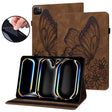 For iPad Pro 11 2024 Big Butterfly Embossed Leather Tablet Case(Brown) - iPad Pro 11 2024 Cases by PMC TechLife | Online Shopping South Africa | PMC TechLife | Buy Now Pay Later Mobicred
