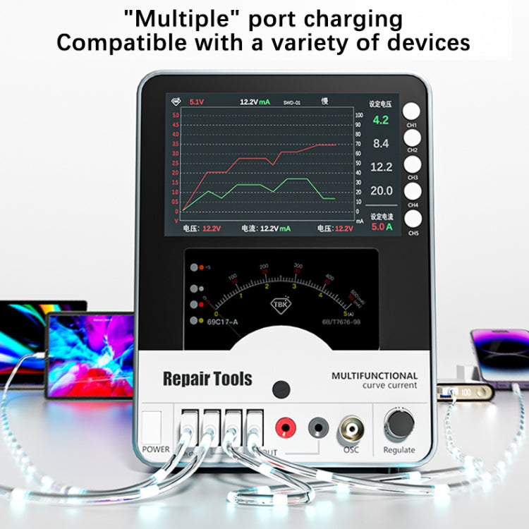 TBK 217 150W 30V 5A Curved DC Regulated Power Supply, US Plug