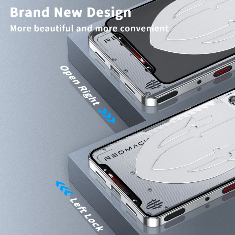For ZTE nubia Red Magic 9 Pro Metal Cooling Phone Case(Silver)