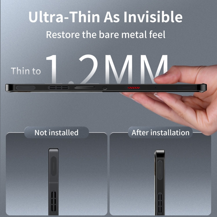 For ZTE nubia Red Magic 9S Pro Metal Cooling Phone Case(Black)