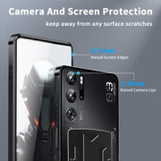 For ZTE nubia Red Magic 9S Pro Metal Cooling Phone Case(Black)