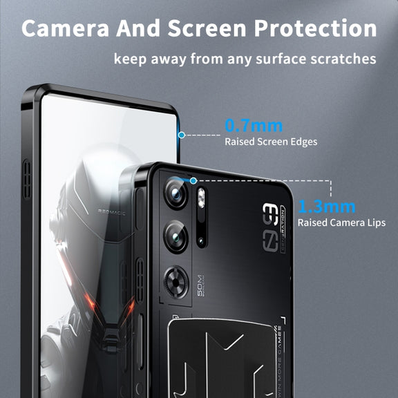 For ZTE nubia Red Magic 9S Pro Metal Cooling Phone Case(Black)