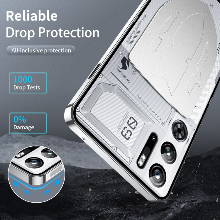For ZTE nubia Red Magic 9S Pro Metal Cooling Phone Case(Silver)