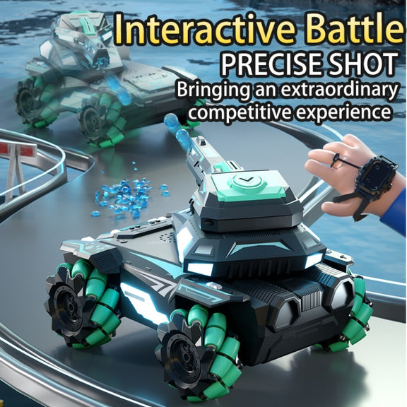 Q171 2.4G Stunt Water Bomb Battle Armor Model Remote Control Car, Specification:Dual Control(Red)