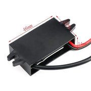 12V to 5V 3A Car Power Converter DC Module Voltage Regulator, Style:Dual USB with Ears