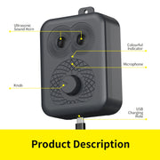 N20 Portable Fully Automatic Ultrasonic Dog Training Device(Black)