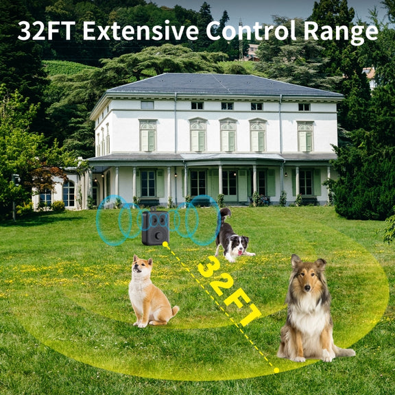 N20 Portable Fully Automatic Ultrasonic Dog Training Device(Black)