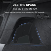For Tesla Model Y 2021-2023 2pcs / Set Car Trunk Side Storage Box, Flagship Model, Style:with Cover