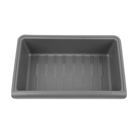 For Tesla Model Y 2021-2023 TPE Storage Organizer Under Car Seat, Style:without Cover(Grey)