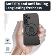 For Samsung Galaxy S24+ 5G Armor MagSafe Ring Holder Phone Case(Black)