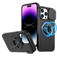For iPhone 14 Pro Camshield MagSafe Ring Holder Armor Phone Case(Black) - iPhone 14 Pro Cases by PMC TechLife | Online Shopping South Africa | PMC TechLife | Buy Now Pay Later Mobicred