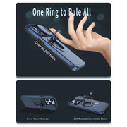 For iPhone 11 Camshield MagSafe Ring Holder Armor Phone Case(Blue)