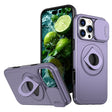 For iPhone 16 Pro Max Camshield MagSafe Ring Holder Armor Phone Case(Purple) - iPhone 16 Pro Max Cases by PMC TechLife | Online Shopping South Africa | PMC TechLife | Buy Now Pay Later Mobicred