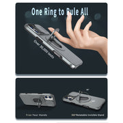 For iPhone 16 Plus Camshield MagSafe Ring Holder Armor Phone Case(Titanium Grey)