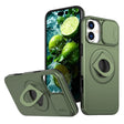 For iPhone 16 Plus Camshield MagSafe Ring Holder Armor Phone Case(Olive Green) - iPhone 16 Plus Cases by PMC TechLife | Online Shopping South Africa | PMC TechLife | Buy Now Pay Later Mobicred