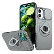 For iPhone 16 Camshield MagSafe Ring Holder Armor Phone Case(Titanium Grey) - iPhone 16 Cases by PMC TechLife | Online Shopping South Africa | PMC TechLife | Buy Now Pay Later Mobicred