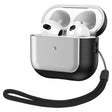 For AirPods 3 Electroplated Leather Texture Wireless Earphones Protective Case(Silver) - free shipping - PMC Jewellery - Order now!