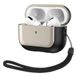 For AirPods Pro Electroplated Leather Texture Wireless Earphones Protective Case(Titanium Grey) - For AirPods Pro by PMC Jewellery | Online Shopping South Africa | PMC Jewellery | Buy Now Pay Later Mobicred
