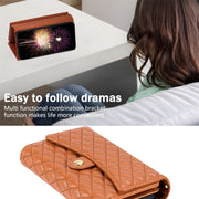 For Google Pixel 7 Zipper Multi-Card Wallet Rhombic Leather Phone Case(Brown)