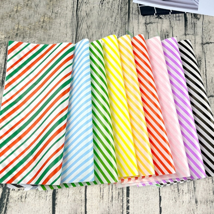 100sheets / Pack Striped Baking Greaseproof Paper Food Placemat Paper, size: 30x30cm(Green)