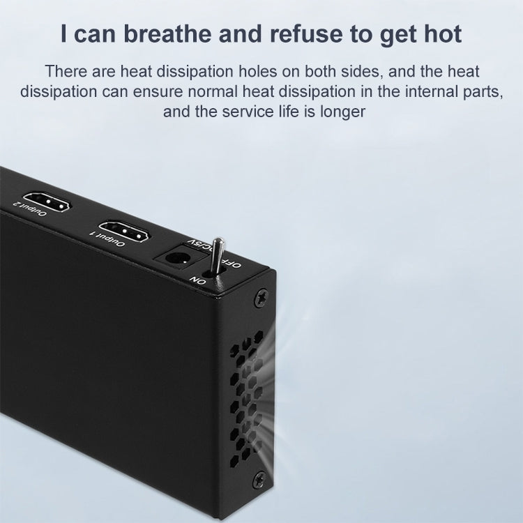 Measy SPH108 1 to 8 4K HDMI 1080P Simultaneous Display Splitter(EU Plug)