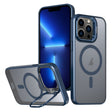 For iPhone 13 Pro Metal Invisible Camera Holder MagSafe Magnetic Phone Case(Blue) - iPhone 13 Pro Cases by PMC TechLife | Online Shopping South Africa | PMC TechLife