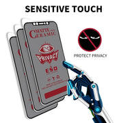 For iPhone 16e / 14 / 13 Pro / 13 Full Coverage Frosted Privacy Ceramic Film