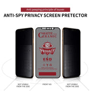 For iPhone 16e / 14 / 13 Pro / 13 Full Coverage Frosted Privacy Ceramic Film