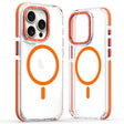 For iPhone 12 Pro Max Dual-Color Clear Acrylic Hybrid TPU MagSafe Phone Case(Orange) - free shipping - PMC TechLife - Order now!
