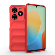 For Tecno Spark Go 2024 / 20C / Pop 8 Magic Shield TPU + Flannel Phone Case(Red)