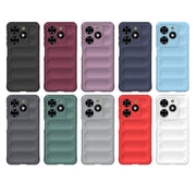 For Tecno Spark Go 2024 / 20C / Pop 8 Magic Shield TPU + Flannel Phone Case(Dark Grey)