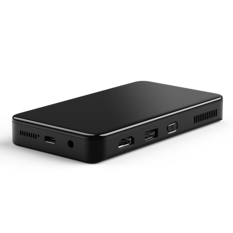 S90 DLP Android 9.0 2GB+32GB 4K Mini WiFi Smart Projector, Power Plug:EU Plug(Black)