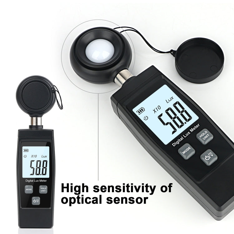 RZ851 Digital Light Meter, Range: 0-200,000 Lux(Black)