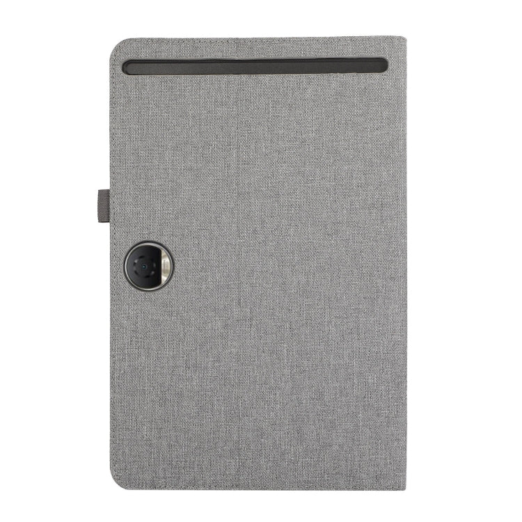 For Honor Pad 9 Fabric Texture Horizontal Flip Leather Tablet Case(Gray)