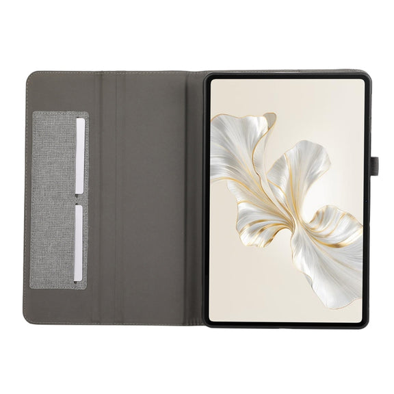 For Honor Pad 9 Fabric Texture Horizontal Flip Leather Tablet Case(Gray)