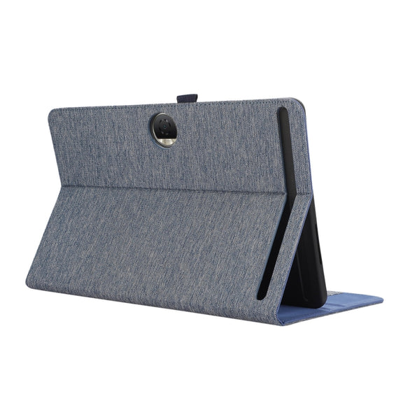 For Honor Pad 9 Fabric Texture Horizontal Flip Leather Tablet Case(Blue)