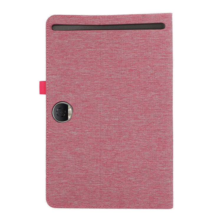 For Honor Pad 9 Fabric Texture Horizontal Flip Leather Tablet Case(Wine Red)