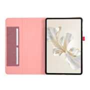 For Honor Pad 9 Fabric Texture Horizontal Flip Leather Tablet Case(Wine Red)