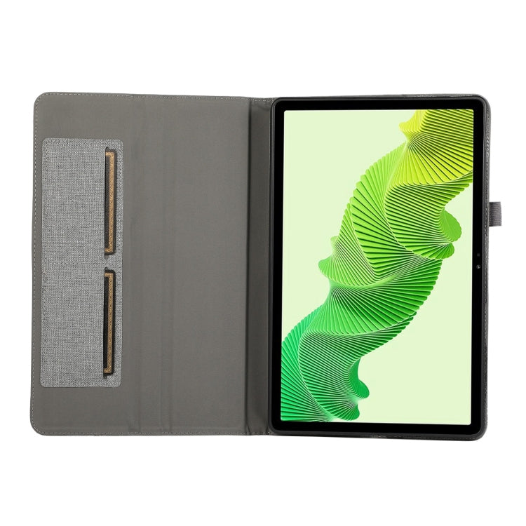 For Honor MagicPad 2 12.3 Fabric Texture Horizontal Flip Leather Tablet Case(Gray)