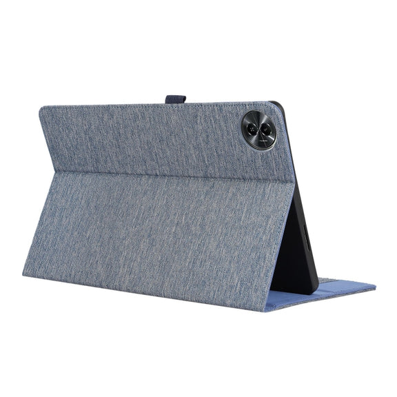 For Honor MagicPad 2 12.3 Fabric Texture Horizontal Flip Leather Tablet Case(Blue)