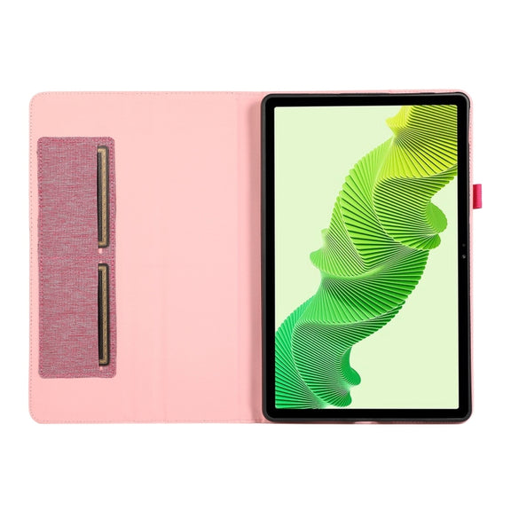 For Honor MagicPad 2 12.3 Fabric Texture Horizontal Flip Leather Tablet Case(Wine Red)