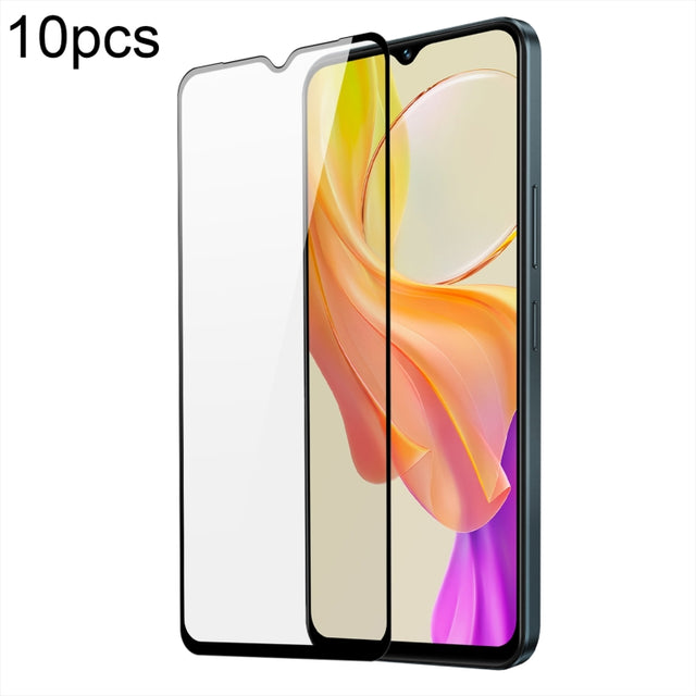 For vivo Y03 10pcs DUX DUCIS 0.33mm 9H Medium Alumina Tempered Glass Film