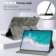 For Amazon Kindle Paperwhite 5  2023 2024 Tiger Pattern Flip Leather Tablet Case(Grey)