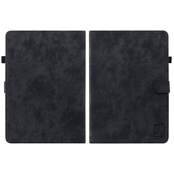 For Amazon Kindle Paperwhite 5 2024 Tiger Pattern Flip Leather Tablet Case(Black)