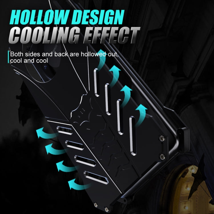 For Huawei Mate 60 Pro R-JUST Batman Metal Mobile Phone Protective Case(Black)